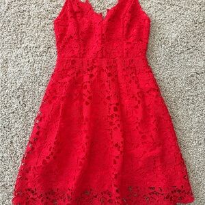 Red Lace Dress